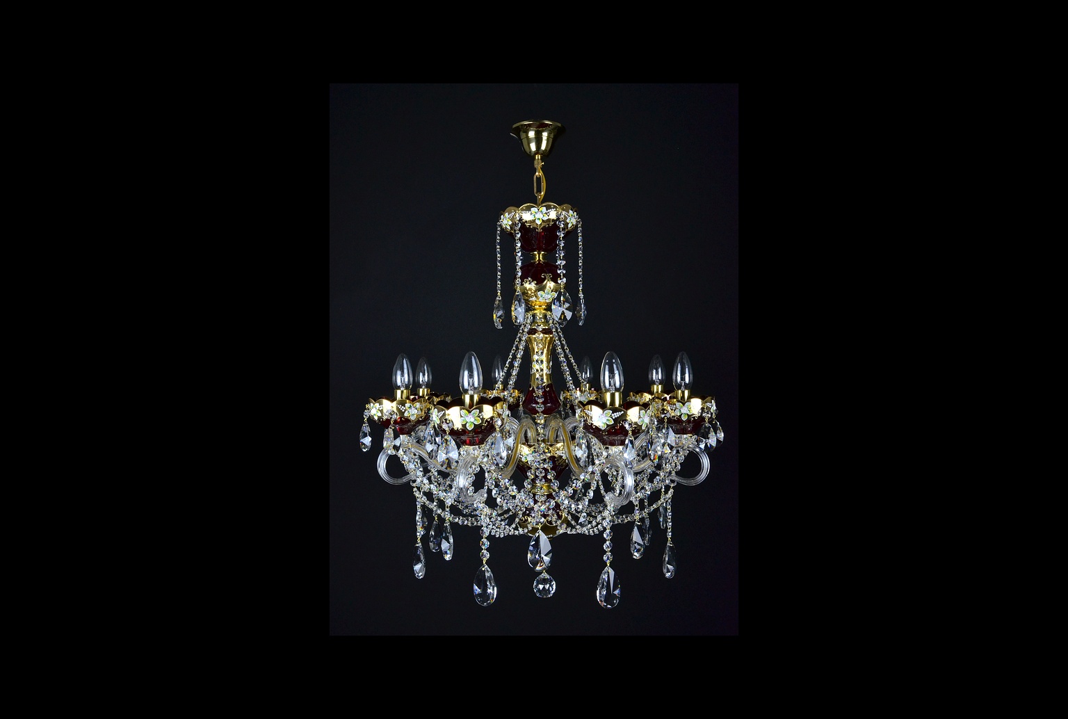 Amore 8 — Chandelier (Red)