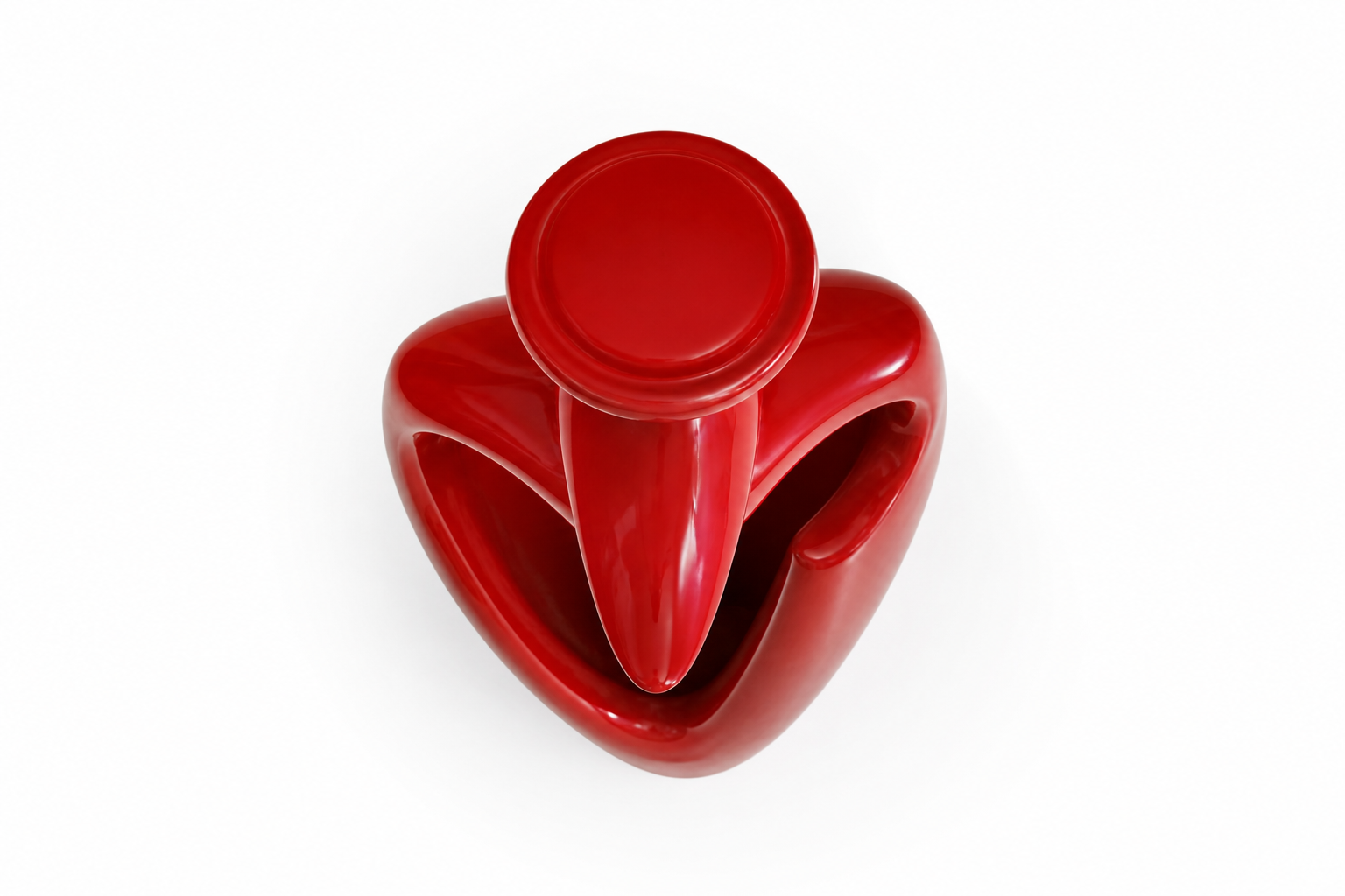 Fluid Presence – Abstract Plastic Sculpture by Nadien Nasr