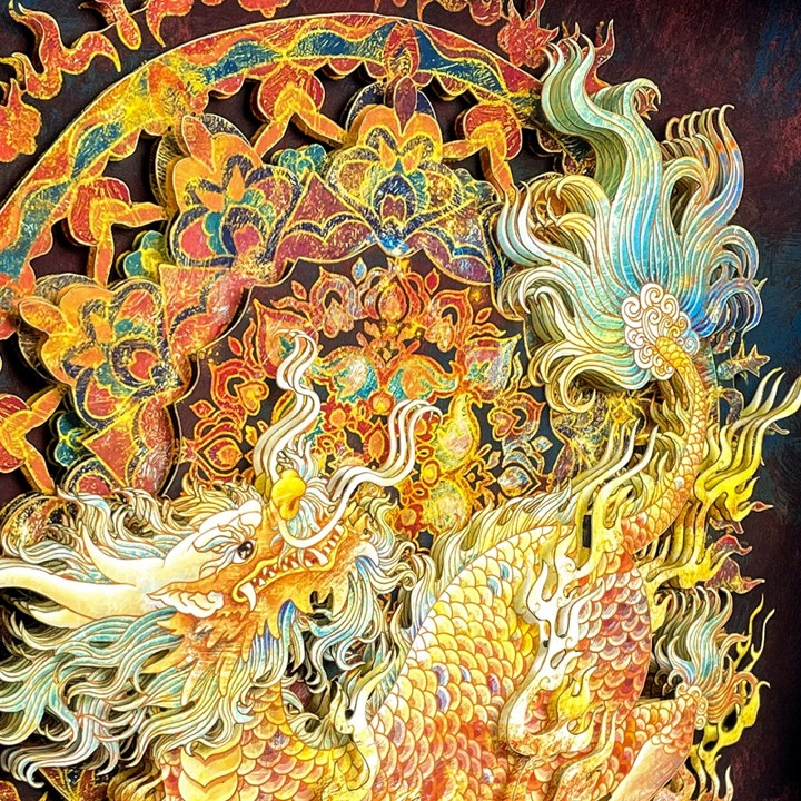 Chinese Auspicious Dragon Wall Art