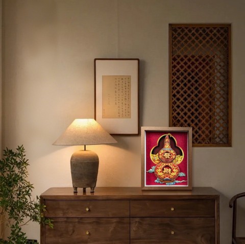 Chinese Wealth Gourd Wall Art