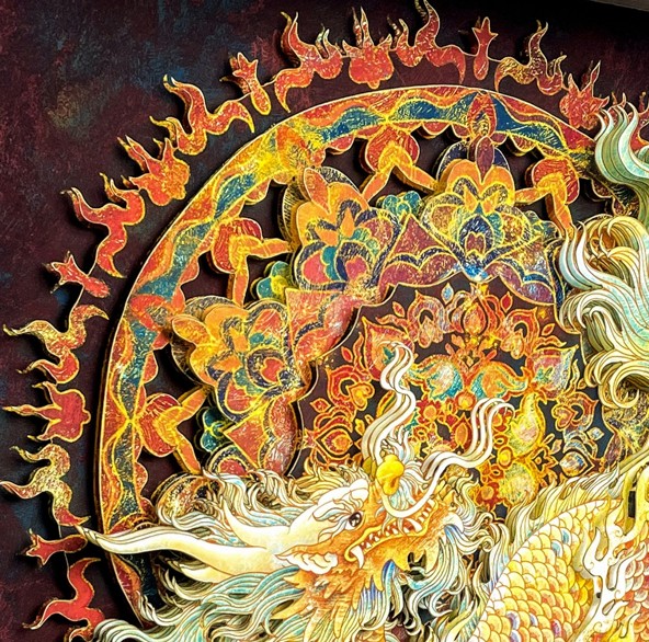 Chinese Auspicious Dragon Wall Art
