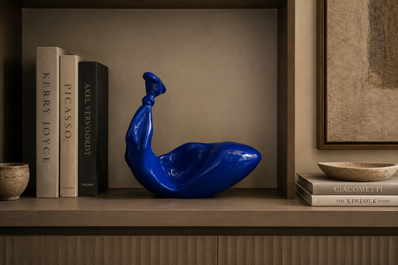 Reclining Blue Form – Plastic