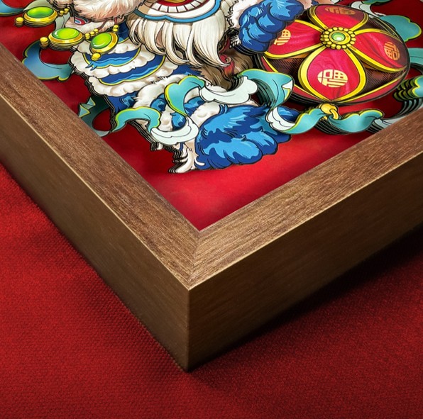Chinese Lion Dance Wall Art